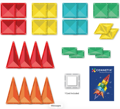 Connetix Light Rocket - Lichtraket magnetisch speelgoed - 30 stuks