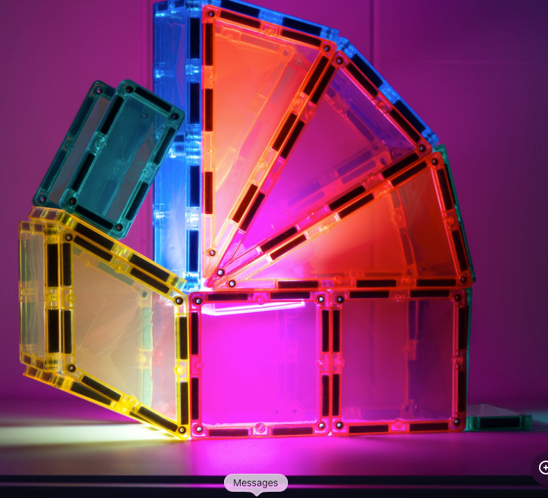 Connetix Light Rocket - Lichtraket magnetisch speelgoed - 30 stuks