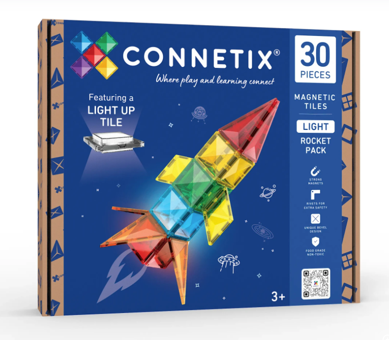 Connetix Light Rocket - Lichtraket magnetisch speelgoed - 30 stuks