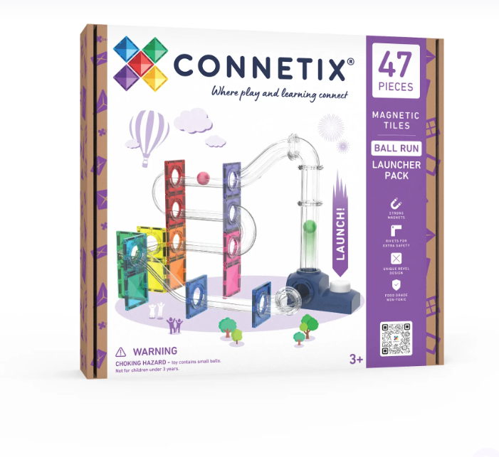 Connetix knikkerbaan met launcher - 47-delig