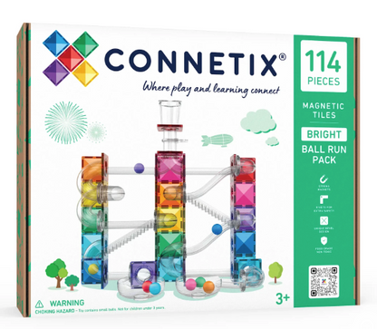 Connetix Tegels Knikkerbaan Bright Colors - Set van 114 