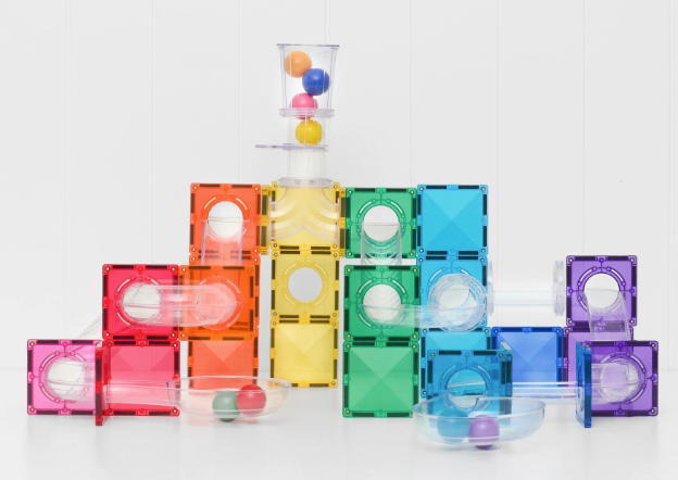 Connetix Tegels Knikkerbaan Bright Colors - Set van 114 