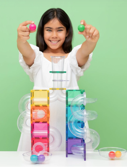 Connetix Tegels Knikkerbaan Bright Colors - Set van 114 