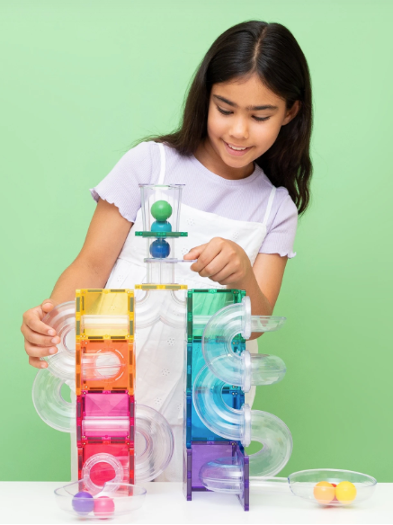 Connetix Tegels Knikkerbaan Bright Colors - Set van 114 