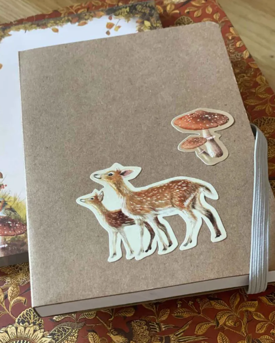 Stickerblad Autumn Stories - Illustratrice Esther Iris