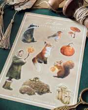 Stickerblad Autumn Stories - Illustratrice Esther Iris