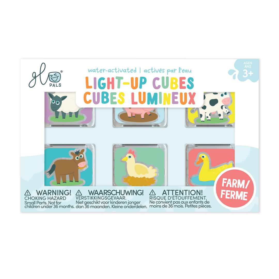 Glo Pals Cubes lumineux Ferme - Lot de 6