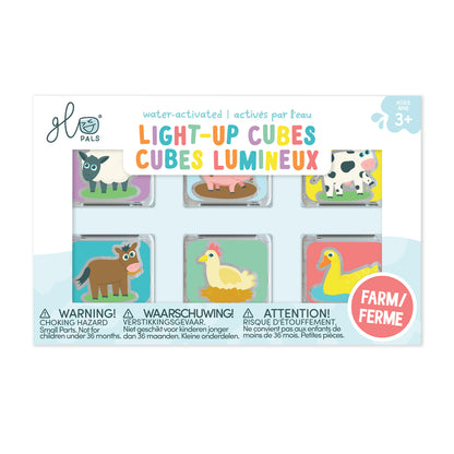 Glo Pals Cubes lumineux Ferme - Lot de 6