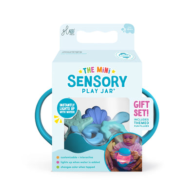 Glo Pals Mini Bouteille sensorielle Bleue avec Fillers