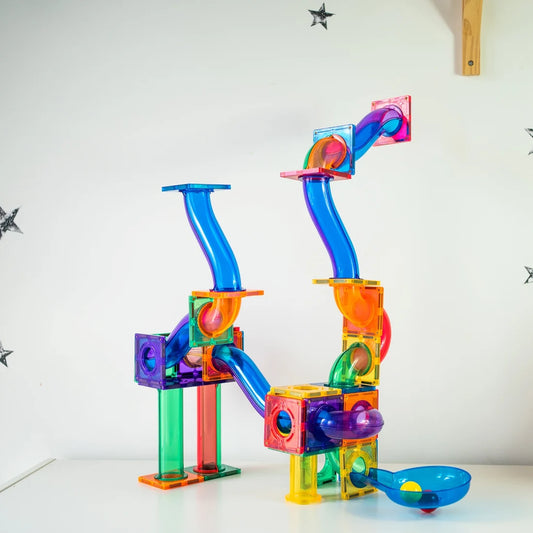 Knikkerbaan Magnetisch bouwspeelgoed TileTek van Learn & Grow Toys - 88 onderdelen