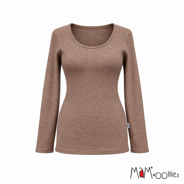 MaM T-shirt Dames lange mouwen van wol - Verschillende kleuren