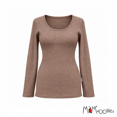 MaM T-shirt Dames lange mouwen van wol - Verschillende kleuren