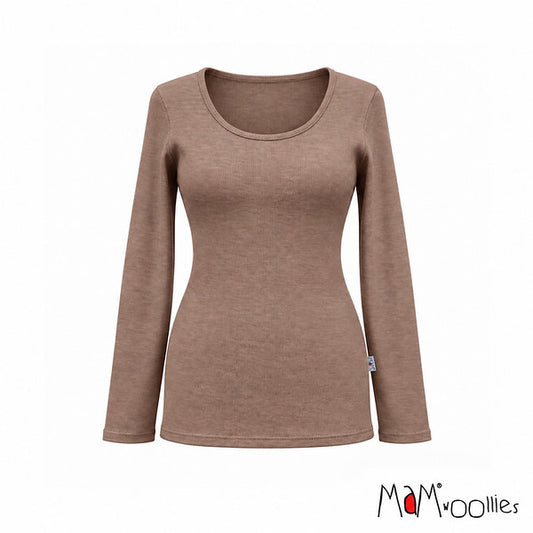 MaM T-shirt Dames lange mouwen van wol - Verschillende kleuren