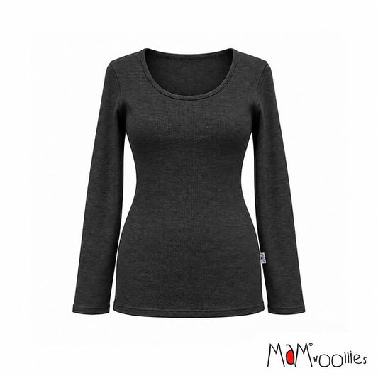 MaM T-shirt Dames lange mouwen van wol - Verschillende kleuren