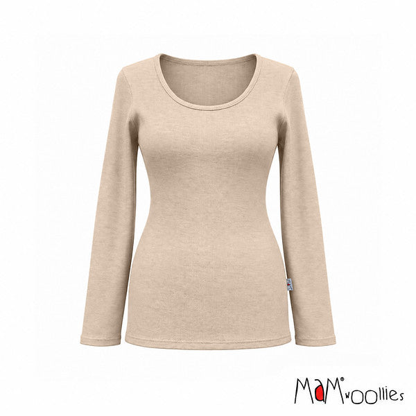 MaM T-shirt Dames lange mouwen van wol - Verschillende kleuren