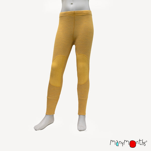 MANYMONTHS Uniseks Legging met Kniestukken van Wol - diverse kleuren
