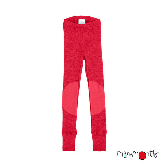 MANYMONTHS Uniseks Legging met Kniestukken van Wol - diverse kleuren