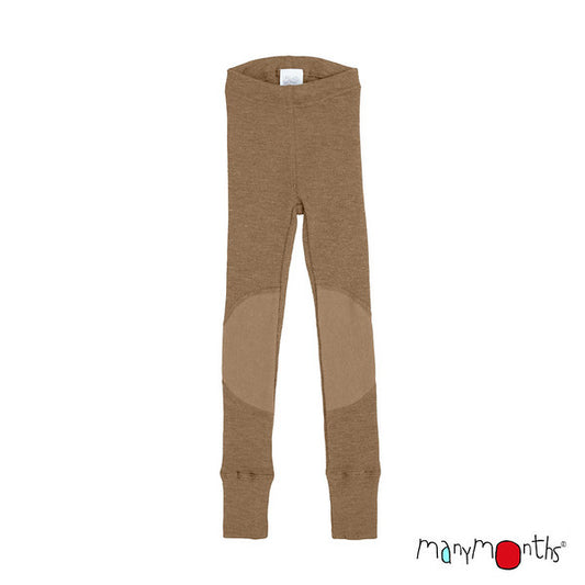 MANYMONTHS Uniseks Legging met Kniestukken van Wol - diverse kleuren