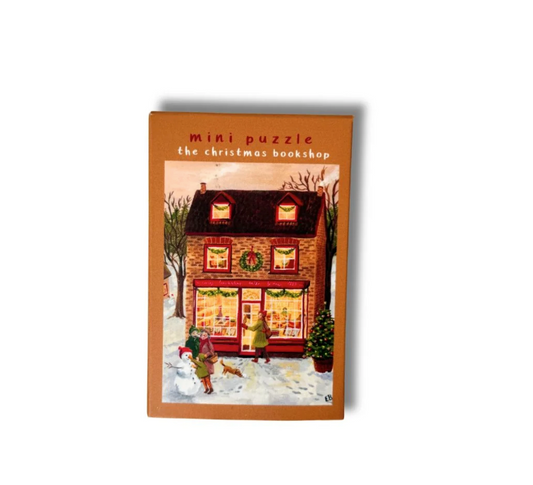 Mini-puzzel De kerstboekwinkel - 99 stukjes Illustratrice E. Bennink
