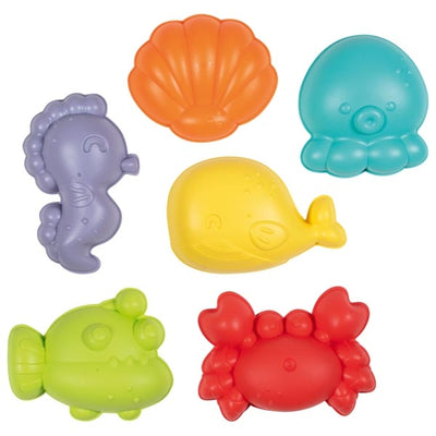 Zandspeelgoed Oceaan GOKI - Set van 6