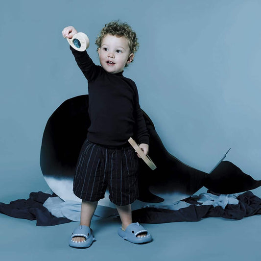 Petit Boum sensorisch houten speelgoed Walvis en zijn kleintje