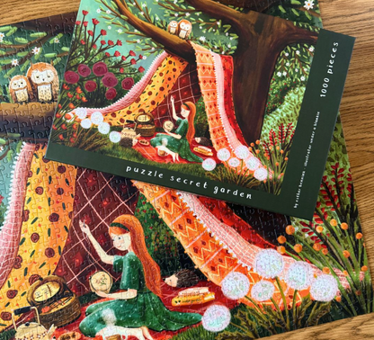 Puzzel Secret Garden - 1000 stukjes Illustratrice E. Bennink