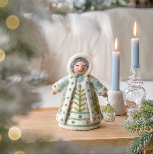 Winterkoningin decoratie van wolvilt - Sjaal met Verhaal