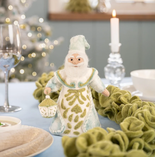 Winterkoning decoratie van wolvilt - Sjaal met Verhaal