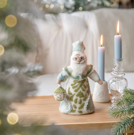 Winterkoning decoratie van wolvilt - Sjaal met Verhaal