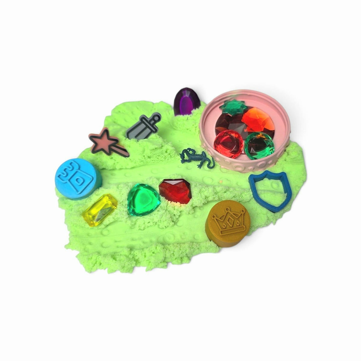 Sensoryfun Play & Create Royalfun - Complete set magisch zand met accessoires