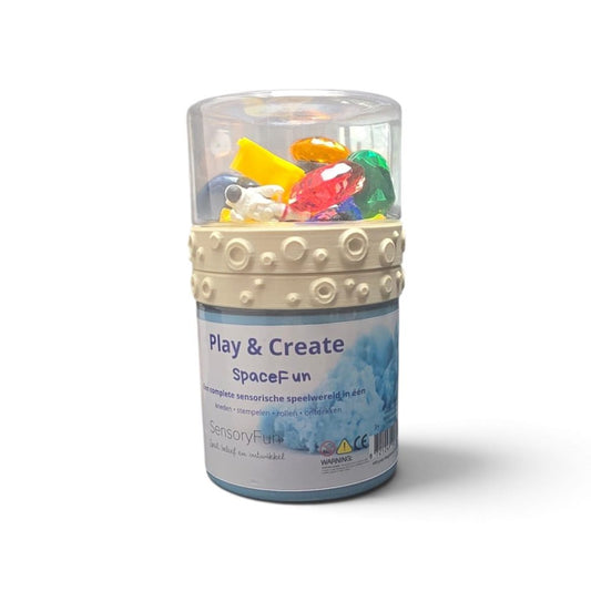 Sensoryfun Play & Create Spacefun - Complete set magisch zand en accessoires