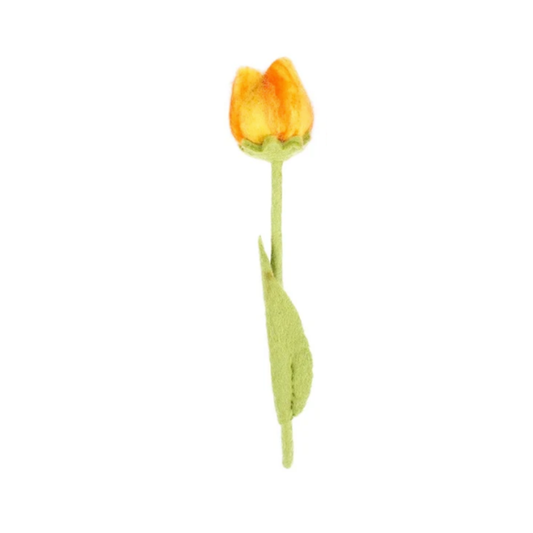Sjaal met Verhaal Tulpen van wolvilt - per stuk