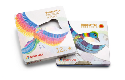 Stockmar Crayons en bois Triangulaires, 12 couleurs +1 graphite