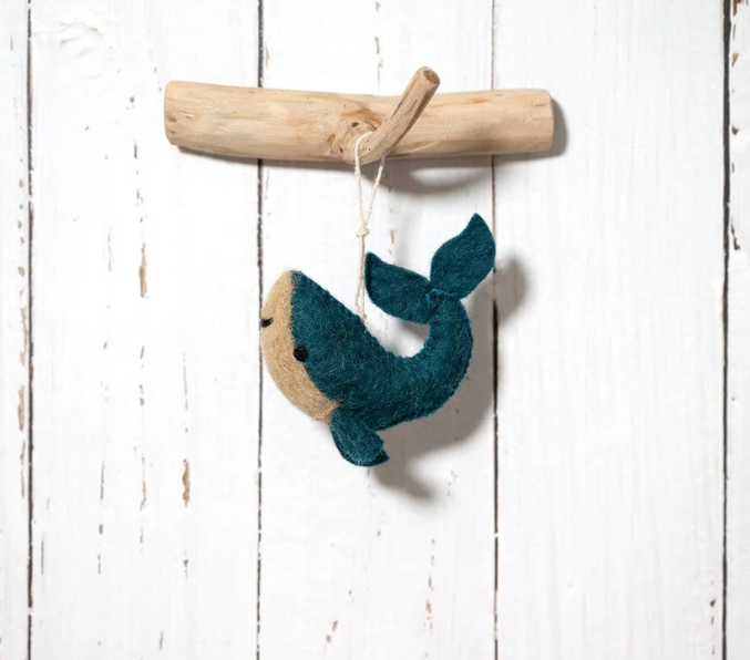 Vilten hangers van wol - De oceaan