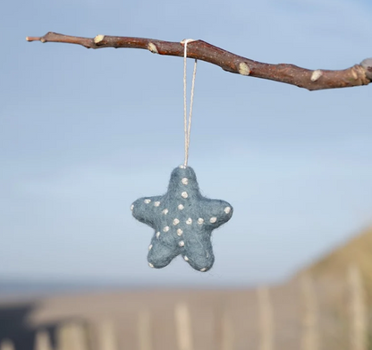 Vilten hangers van wol - De oceaan