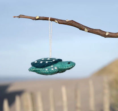 Vilten hangers van wol - De oceaan