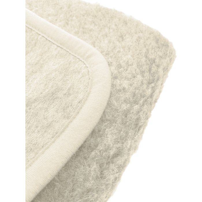 Alwero Couverture en laine Thumbled Naturel - Divers dimensions