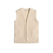 Alwero Gilet sans manche en laine Adulte Folker - Naturel