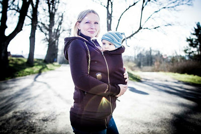 Angel Wings Hoodie de portage Marron