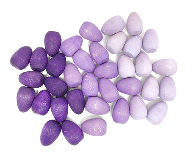 Mandala Petits oeufs violets - Lot de 36 Grapat