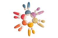 Lot de 18 Insectes en bois assortis Grapat