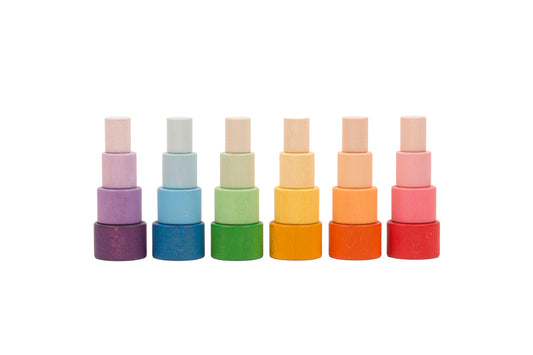 Lot de 24 bols multi-tailles Arc-en-ciel GRAPAT