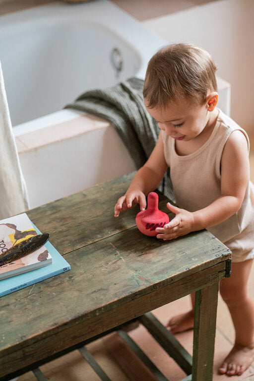 Chill pink bird Culbutos en bois Grapat