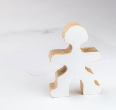 Flockmen - Lot de 16 autocollants blanc créatif