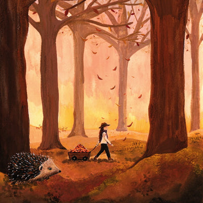 Carte à insérer pour la Lampe de saisons - Illustratrice E. Bennink - Autumn Forest