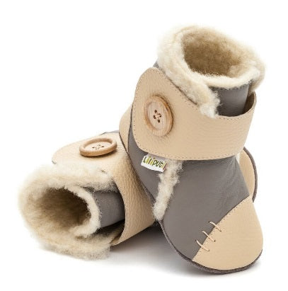 Liliputi Babyboots Snowflake Grey
