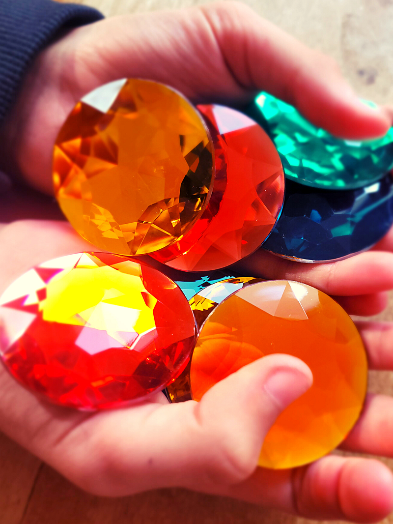 Bauspiel Pierres brillantes Géants 10 pièces