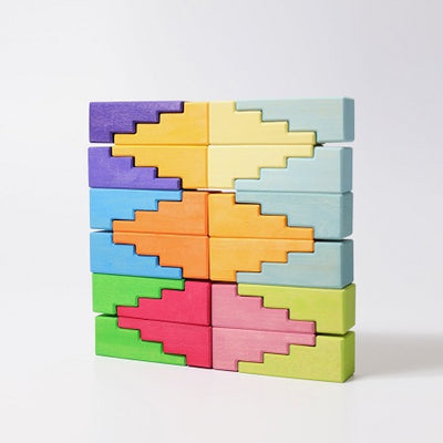 Blocs de construction en escalier Pastel Grimm's