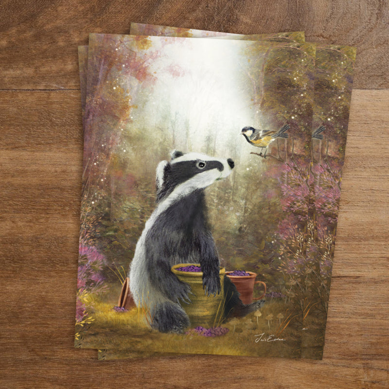 Carte Postale Blueberry