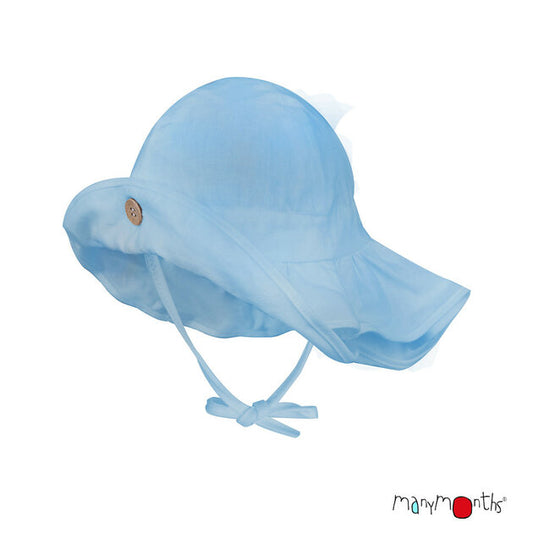 ManyMonths Chapeau d'été Bonny Chanvre/coton bio Pool Turquoise